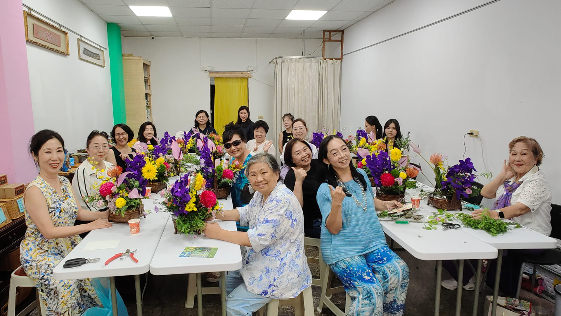 花藝課程學員大合照